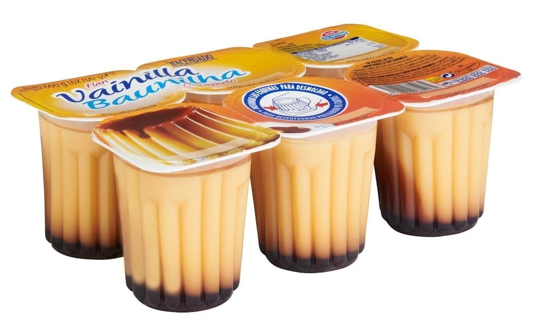 Flan de vainilla con caramelo