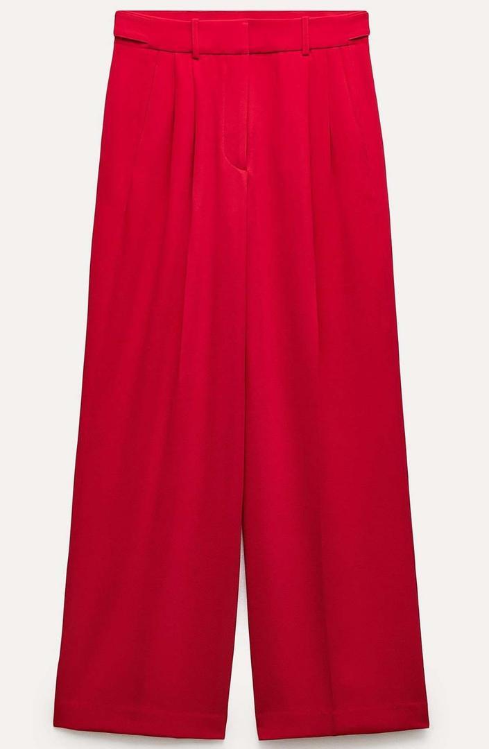 Pantalón masculino pinzas trabilla ZW collection de Zara