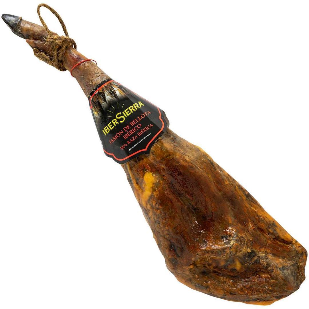 Jamón ibérico de bellota 50% de IberSierra pieza de 7 kg de Carrefour