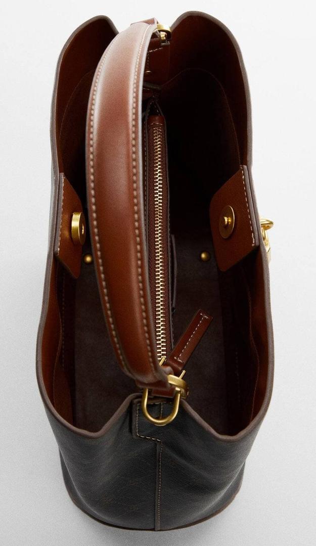 El bolso shopper con candado de Mango