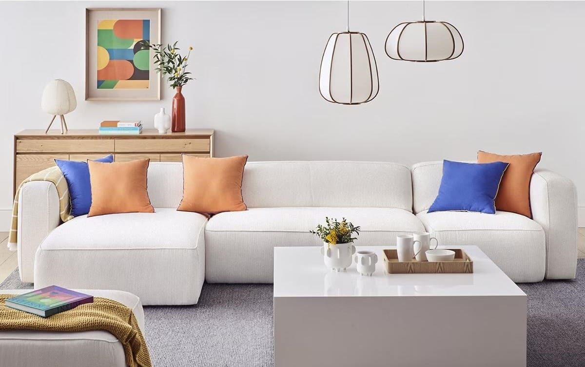 Sofá de 5 plazas con chaiselongue Klein Room