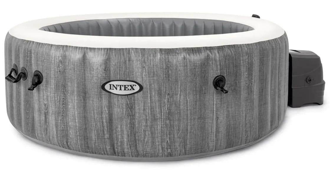 El spa de exterior hinchable Greywood INTEX con 4 plazas de Leroy Merlin