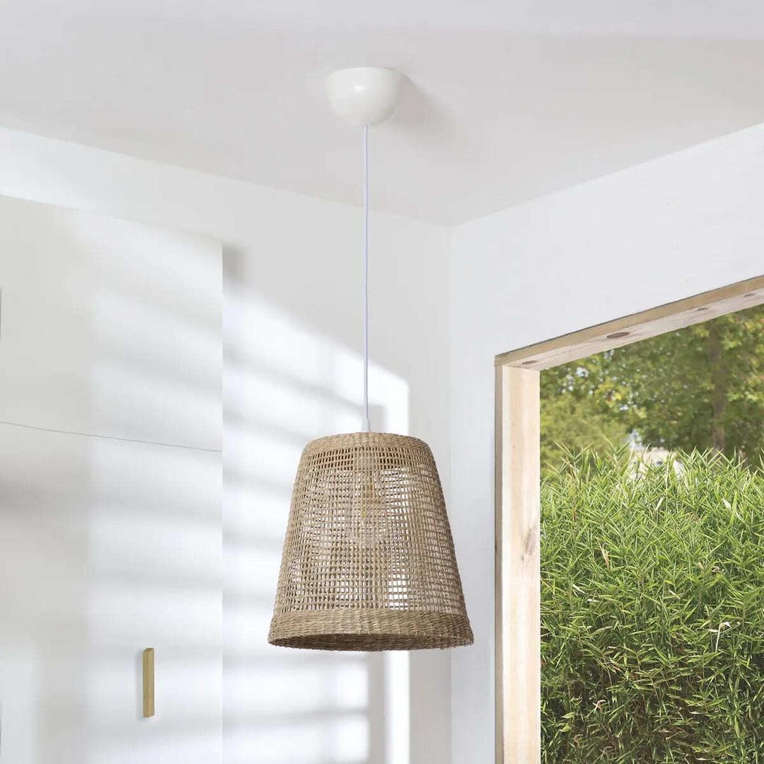 La lámpara de techo Biloa INSPIRE beige de Leroy Merlin