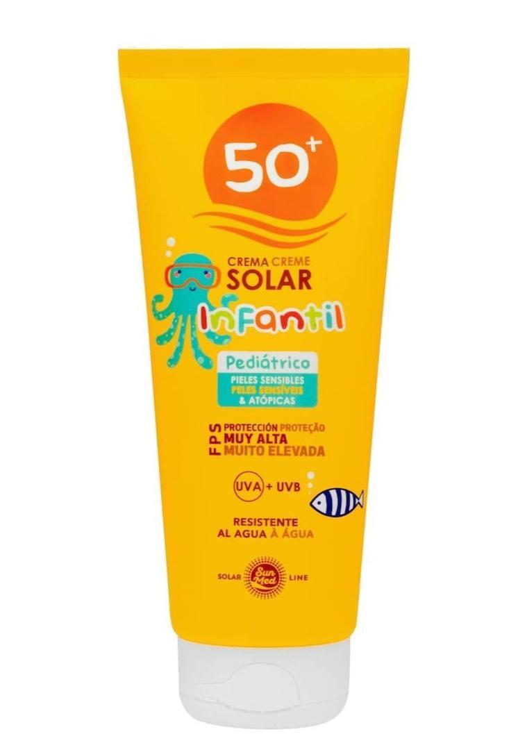 Crema protección solar infantil FPS 50+ Deliplus
