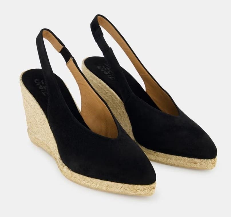 Alpargatas de cuña con puntera afilada - Línea Esparteñas, Latouche