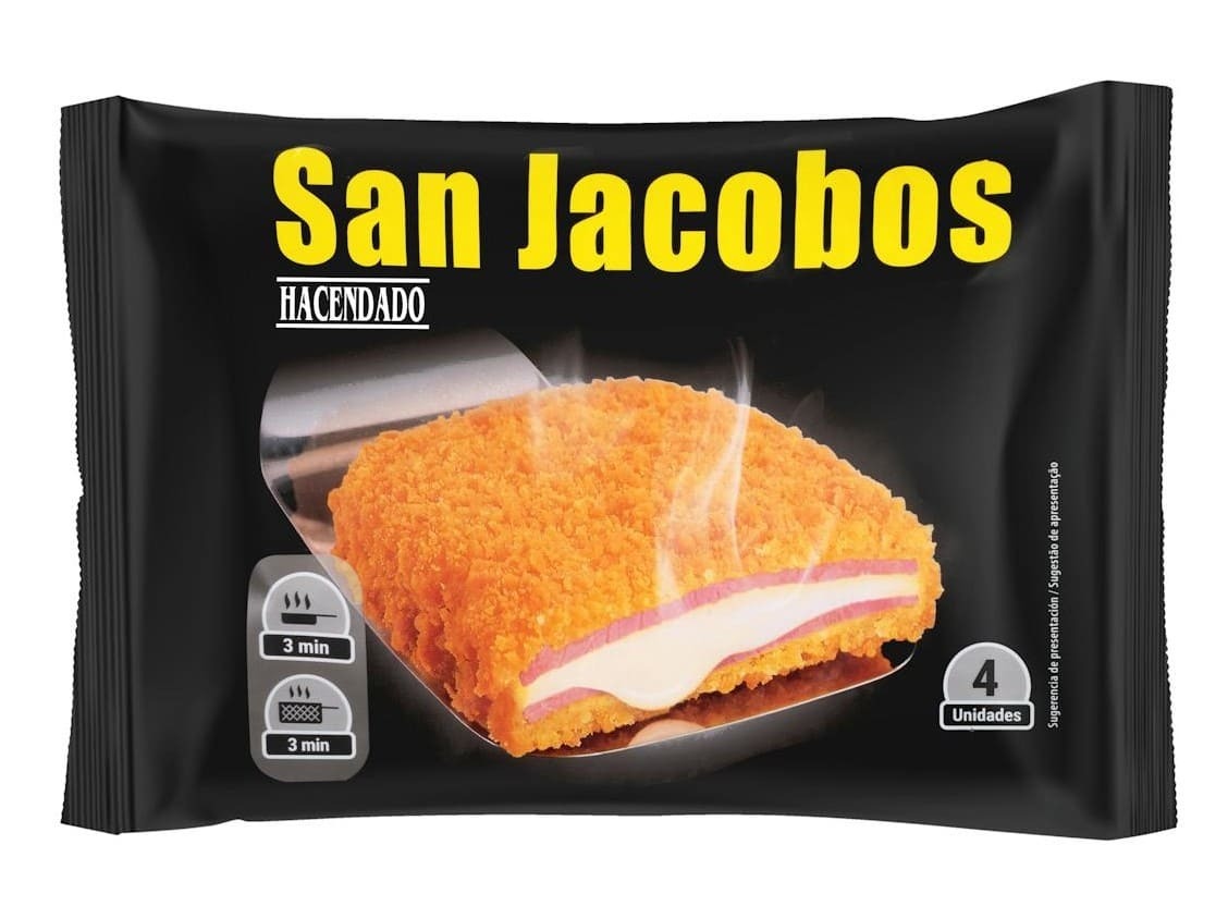San Jacobos empanados de york y queso