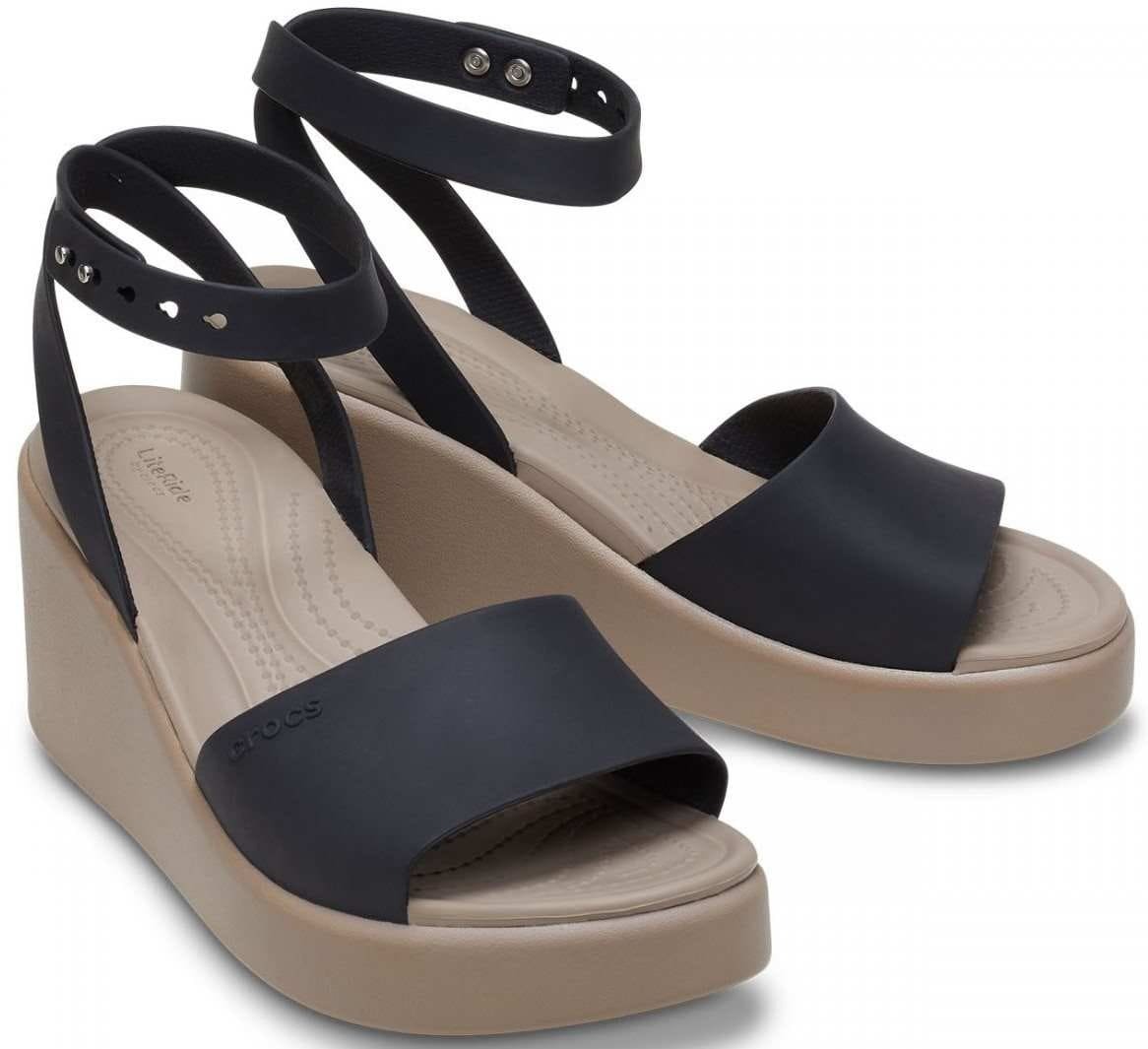 Sandalias con cuña de mujer Brooklyn Strap W de Croc