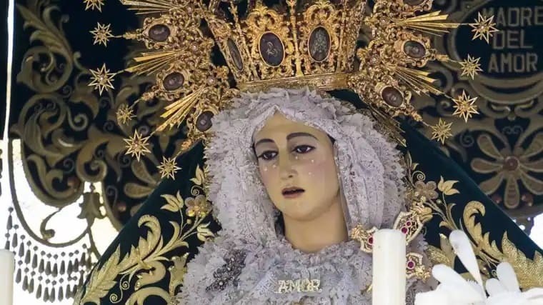 María Santísima del Amor, de la hermandad de las Tres Caídas de Huelva