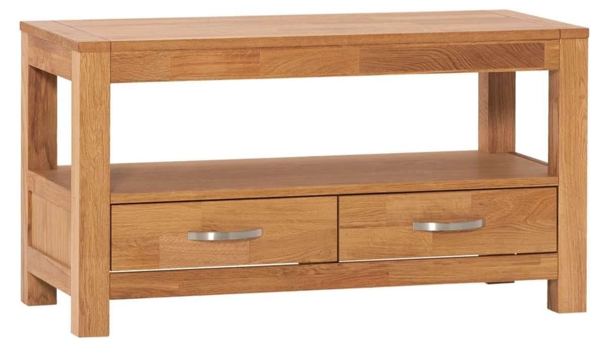 Mueble TV HAGE 102cm 2 cajones roble de JYSK