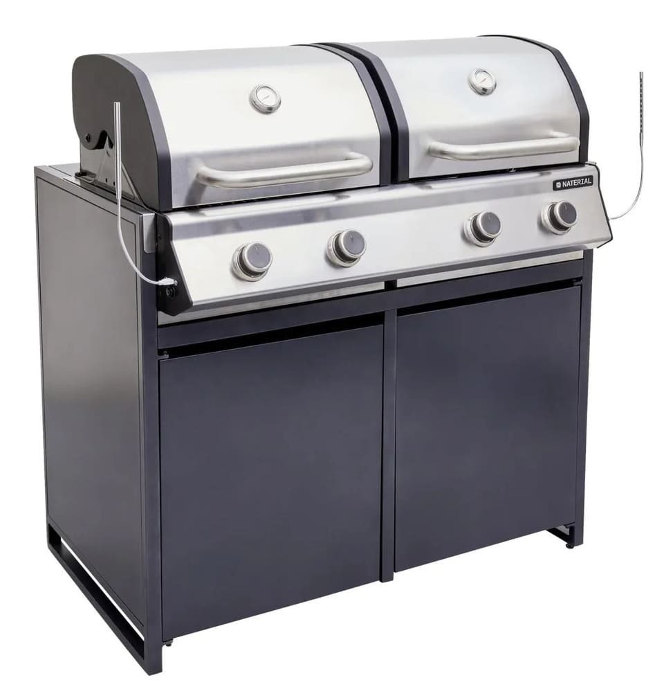 La cocina exterior Europa 5 con módulos NATERIAL completa de Leroy Merlin