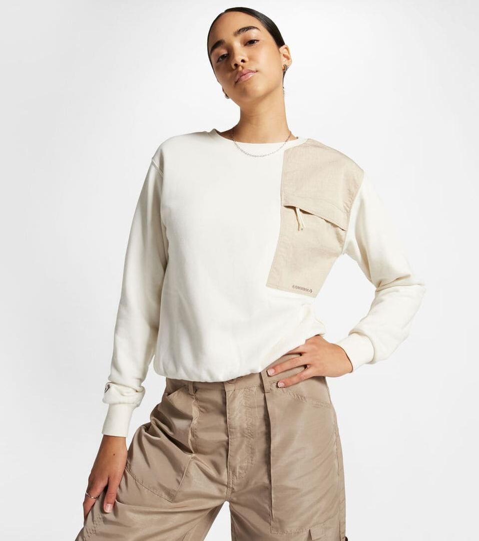 La sudadera French Terry Crew de Converse