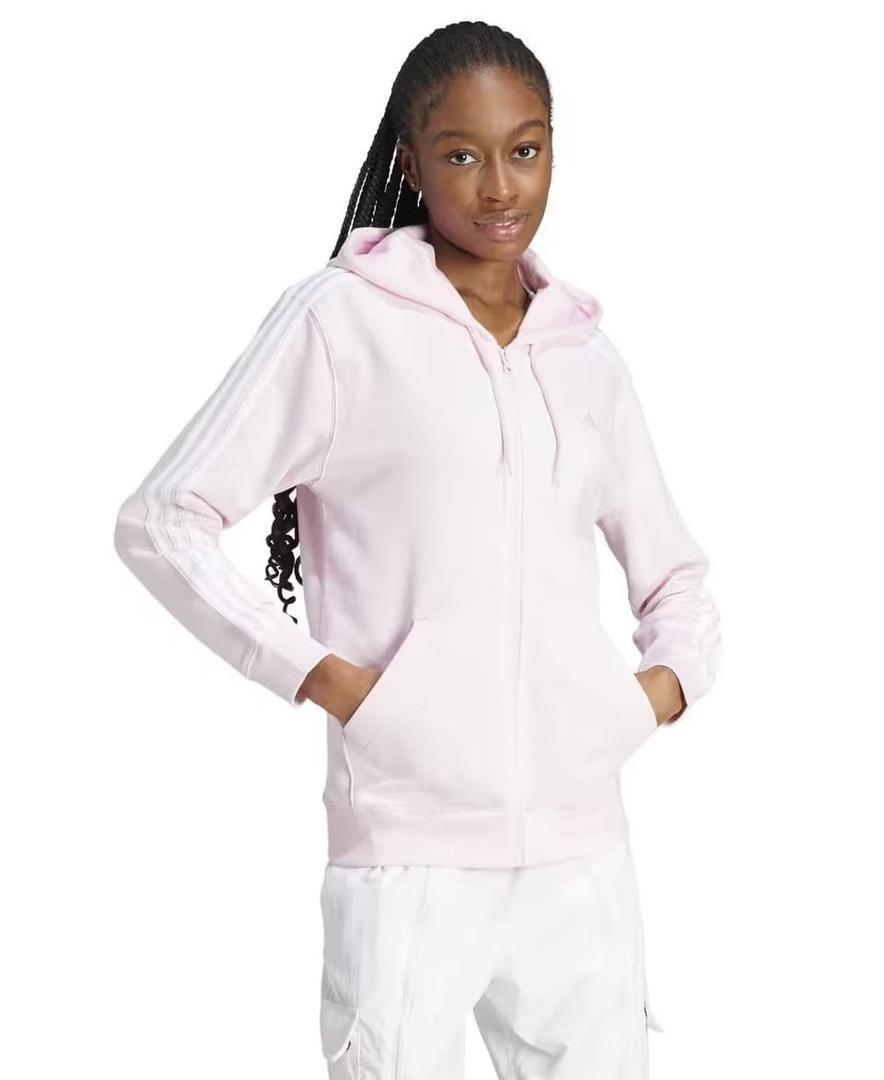 La sudadera Fitness Soft Training rosa con capucha de Adidas en Decathlon