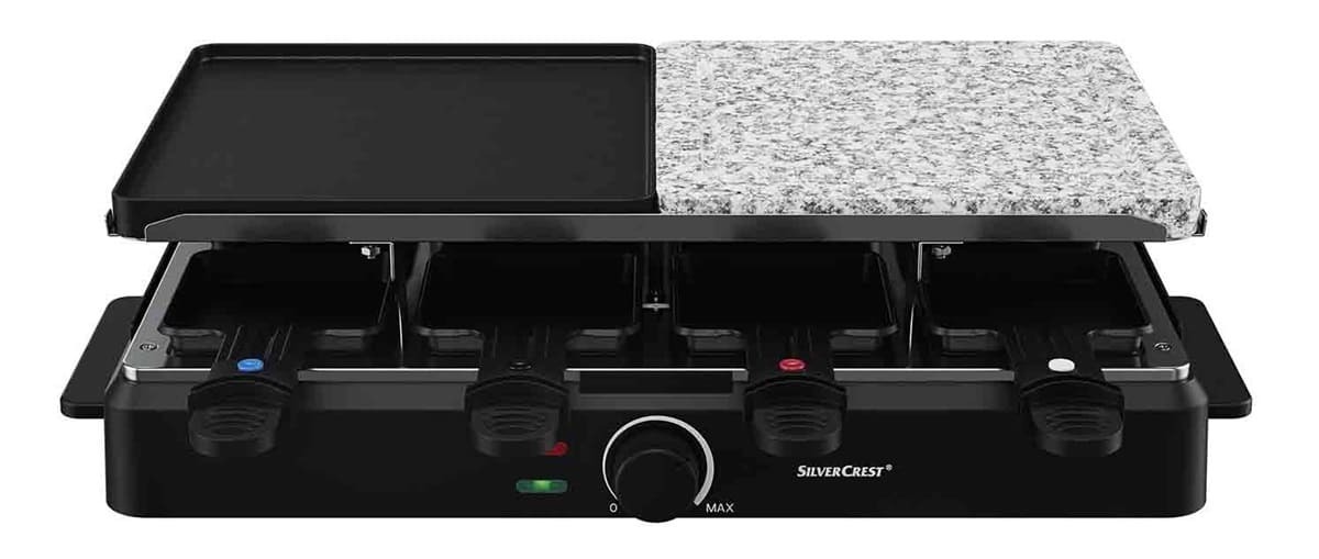La Parillla Raclette con piedra caliente de 1400 W de SIlvercrest en Lidl