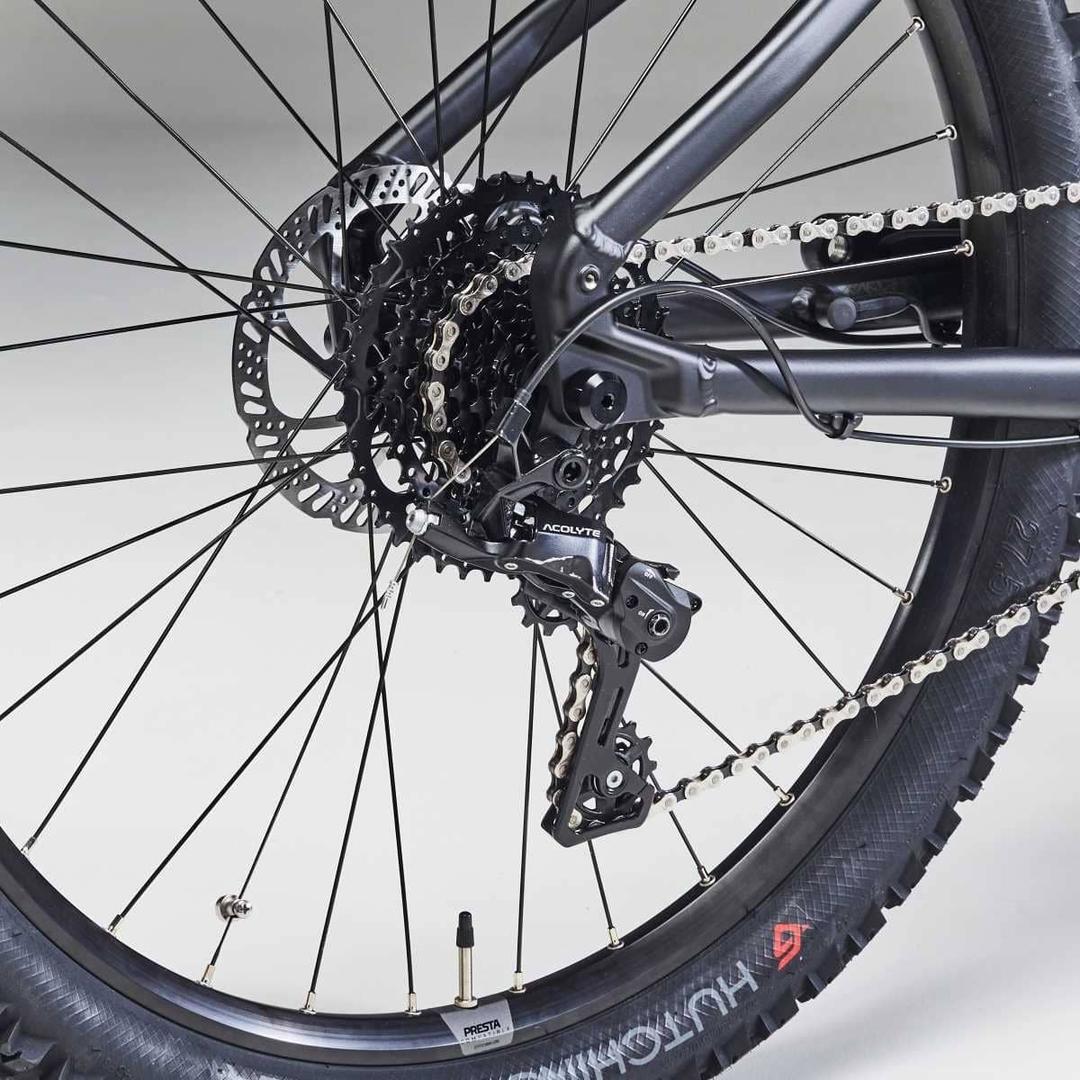 Bicicleta eléctrica de montaña 27,5 Ebike Rockrider E-ST 500 negro de Decathlon