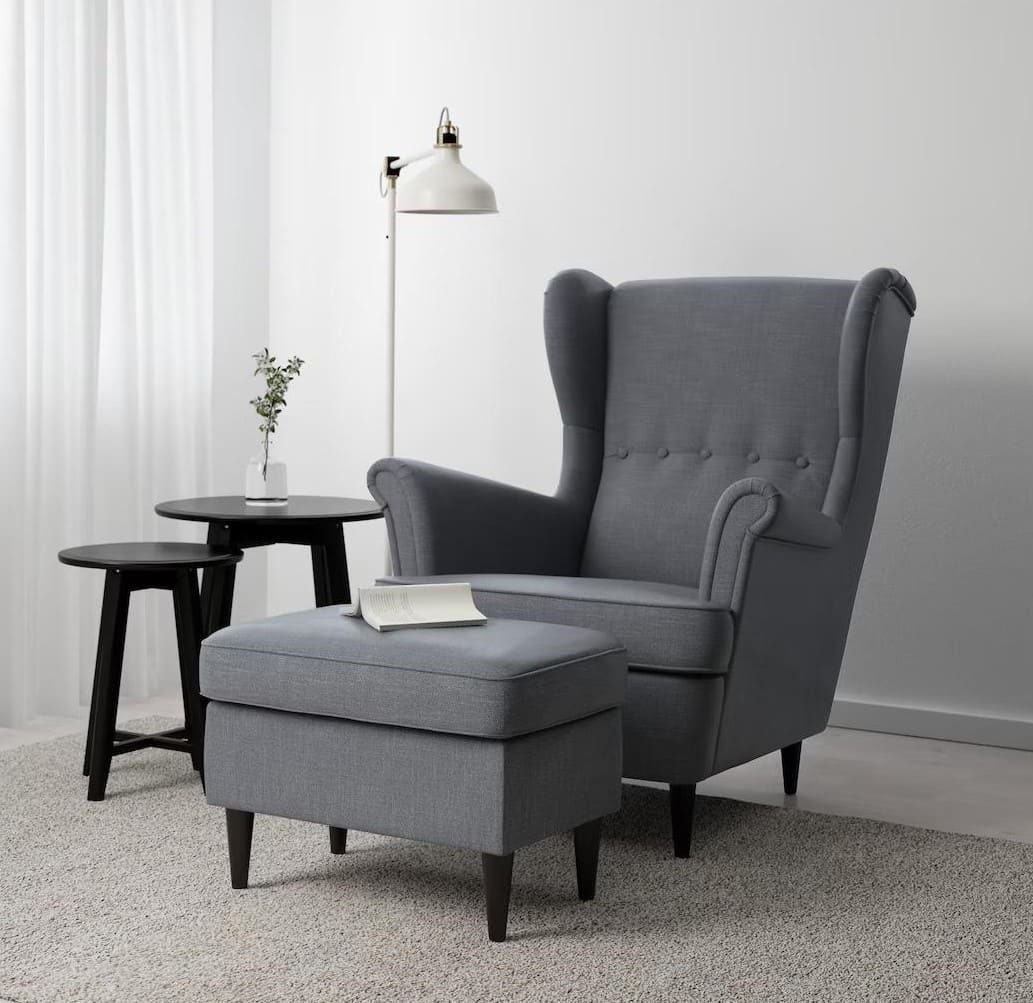 Puff reposapiés STRANDMON