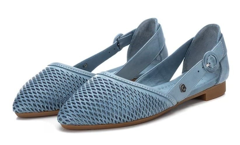 Bailarinas de piel y suela de goma Carmela