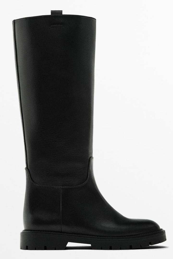 Bota plana con suela tipo track