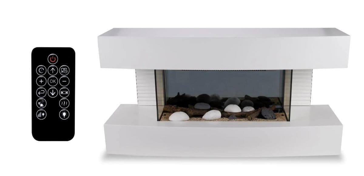 Chimenea eléctrica de pared Toronto Alpina