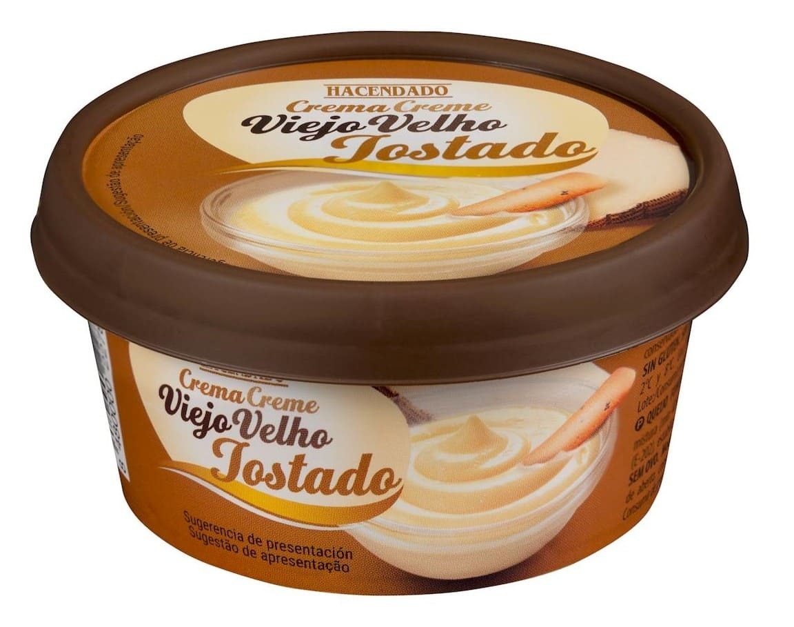 Crema de queso viejo tostado mezcla Hacendado