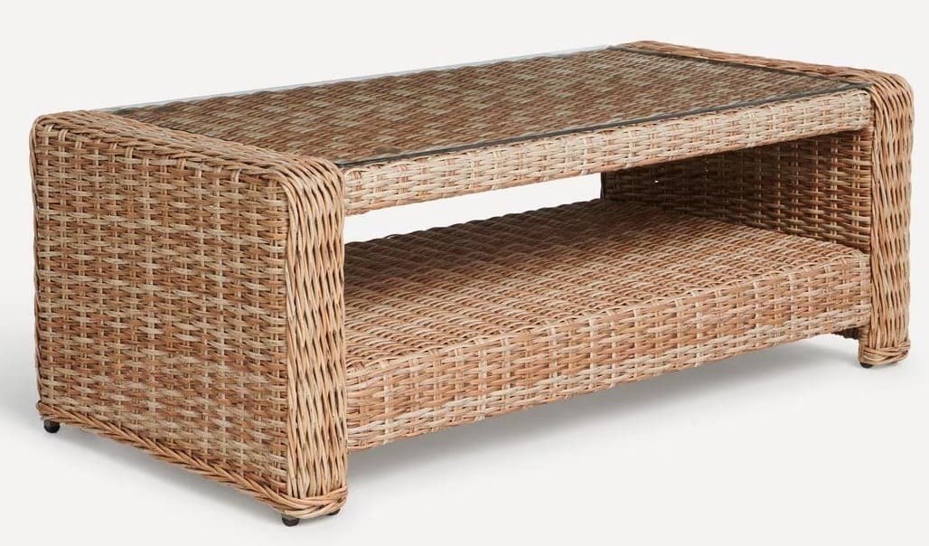 Mesa de centro de jardín con estante Le Mans