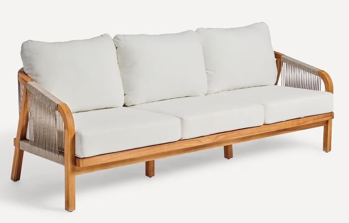 Sofá de jardín de 3 plazas Kansas