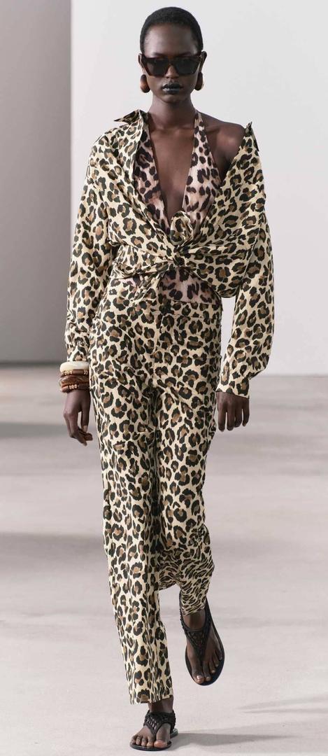 Camisa estampado animal ZW Collection de Zara