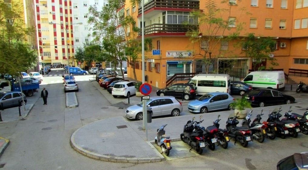 Inmediaciones del lugar donde se produjo el crimen