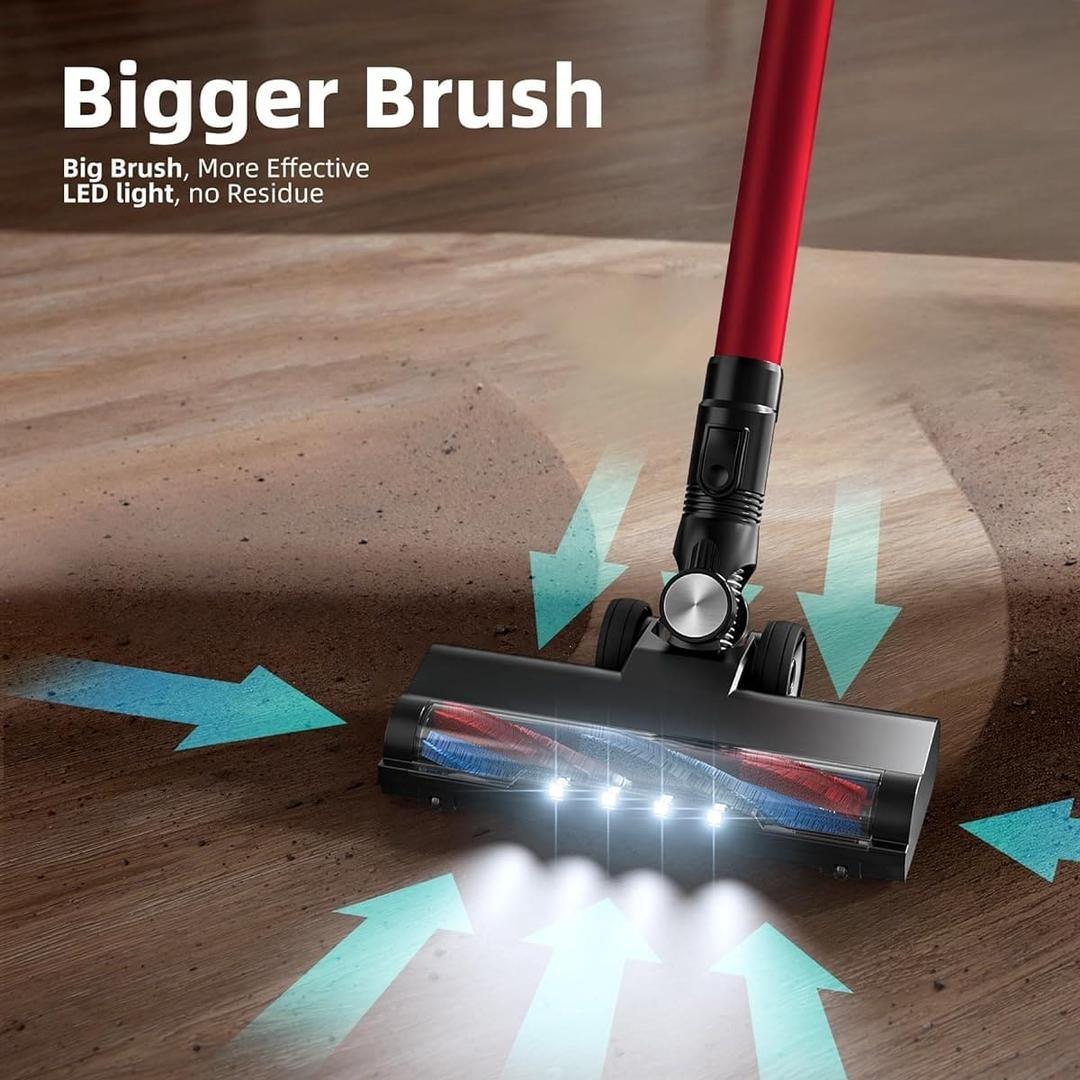 El nuevo aspirador sin cable 25KPA con luces LED de Vegrem en Amazon