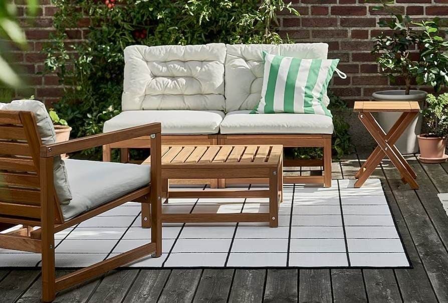 NÄMMARÖ Sofá jardín modular 2 plazas de Ikea