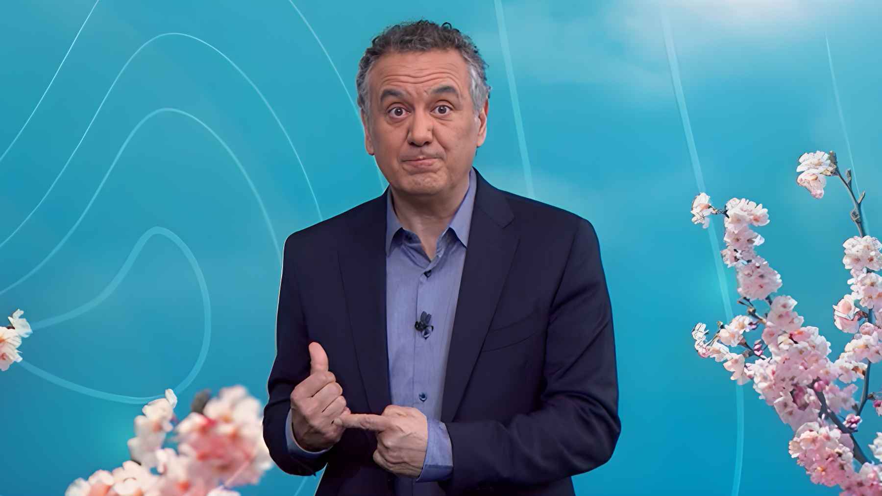 Roberto Brasero da la predicción del tiempo en Antena 3