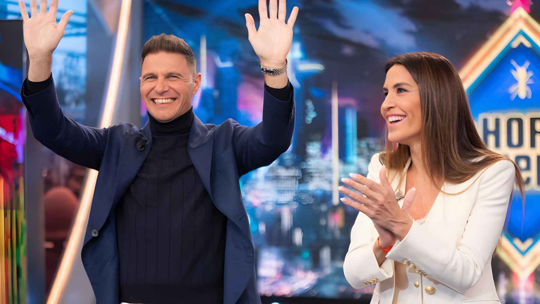 Joaquín Sánchez y Susana Saborido durante una entrevista en El Hormiguero