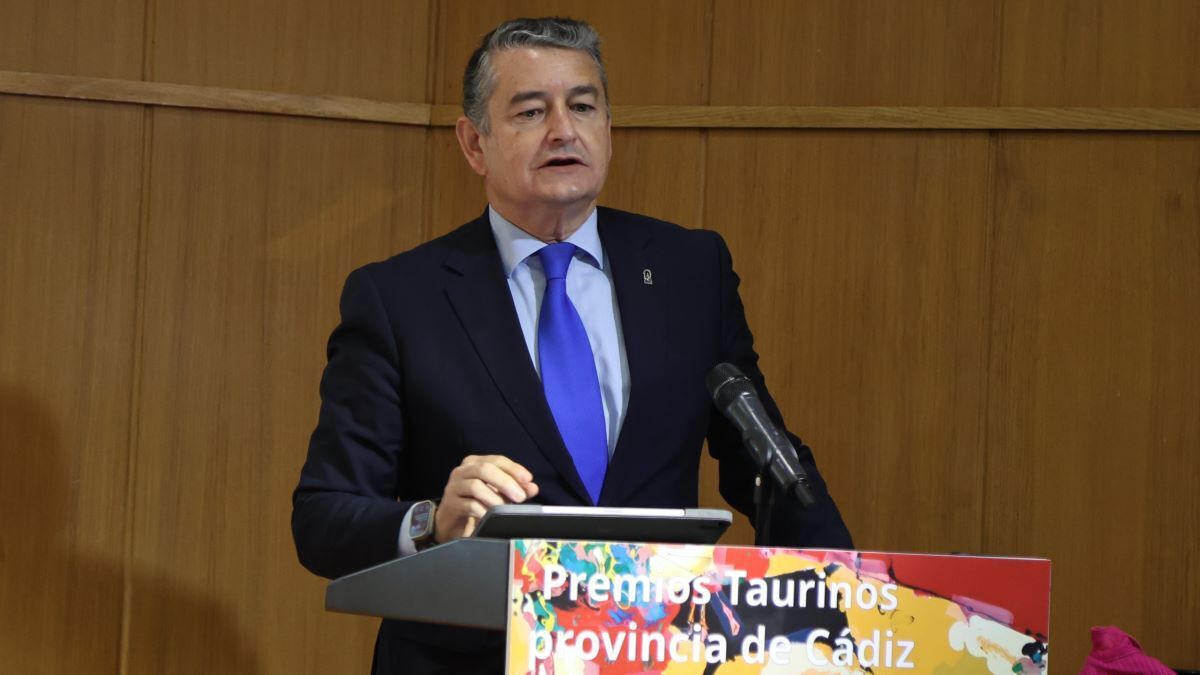Antonio Sanz en la entrega de los Premios Taurinos de la Provincia de Cádiz | Cristo García