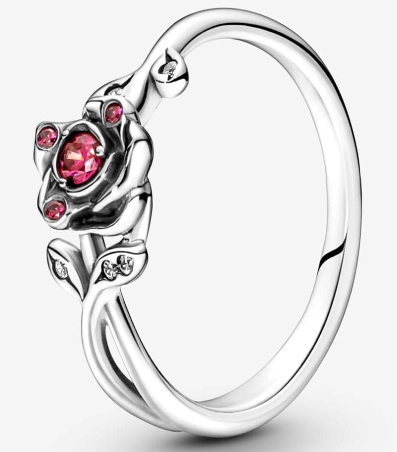 Anillo Rosa de la Bella y la Bestia de Disney de Pandora