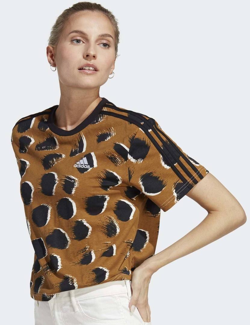 Camiseta corta essentials single jersey 3 bandas de Adidas