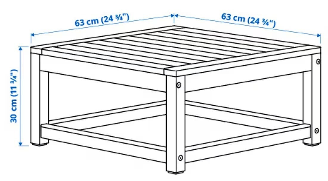 El módulo de sofá exterior con tinte marrón claro NÄMMARÖ de Ikea