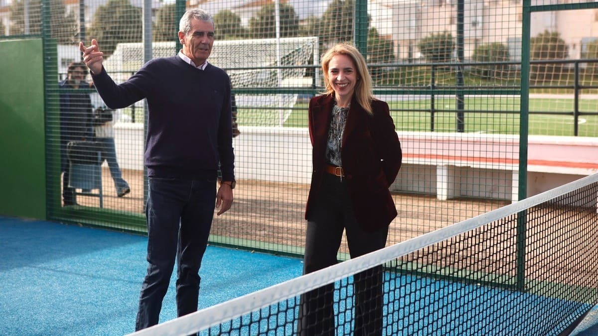 Almudena Martínez ha visitado las instalaciones deportivas de Tahivilla