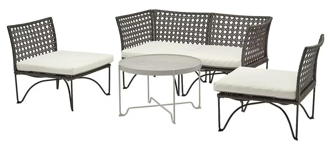 Conjunto de 4 plazas de exterior JUTHOLMEN