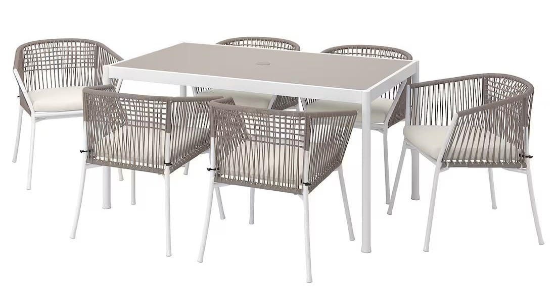 Mesa con 6 sillas SEGERÖN