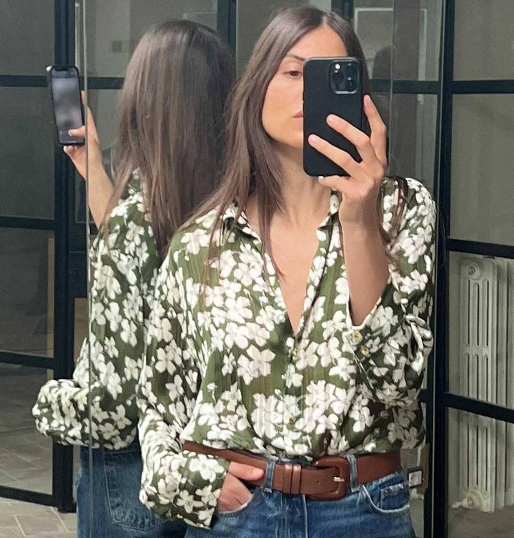 Camisa estampado floral de Zara