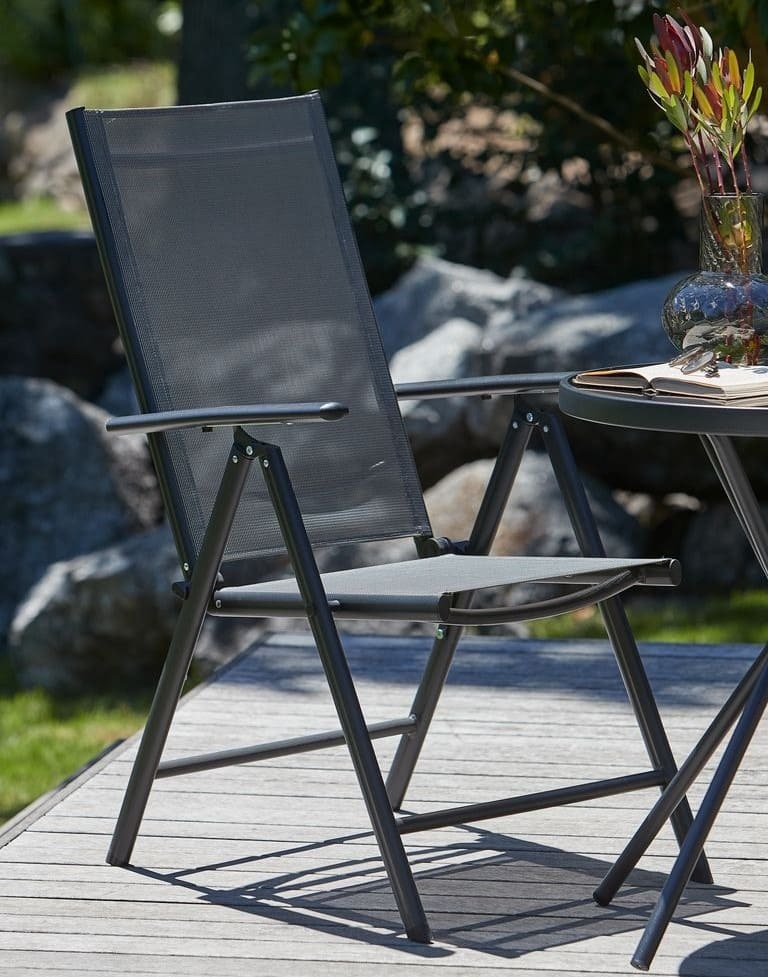 Silla reclinable MELLBY negro de JYSK