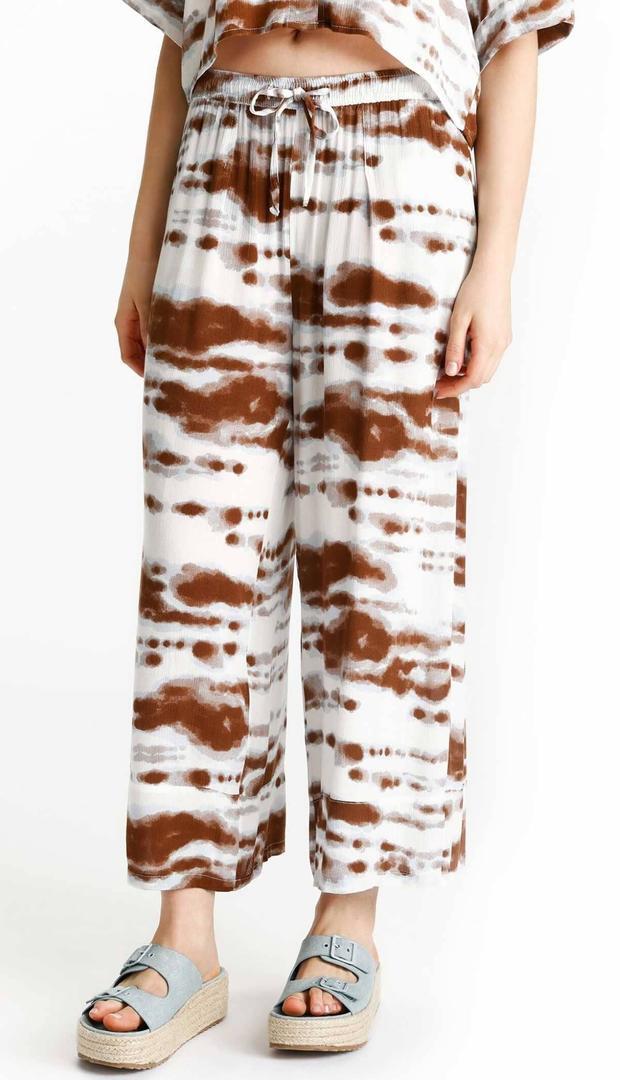 Pantalón fluido efecto teñido de Lefties