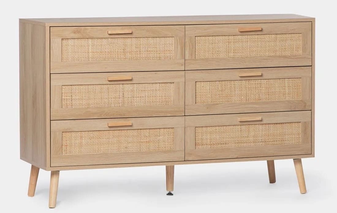 Cómoda de 6 cajones Tahiti