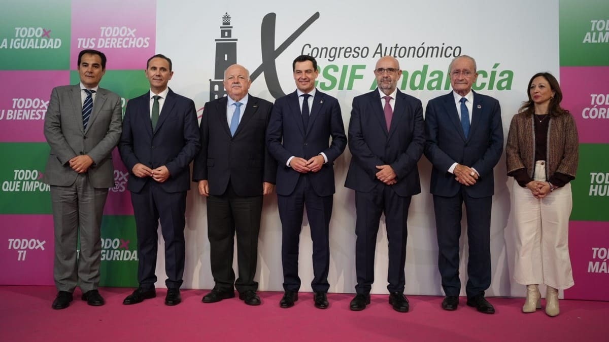 El presidente de la Junta, en un momento del acto celebrado en Málaga