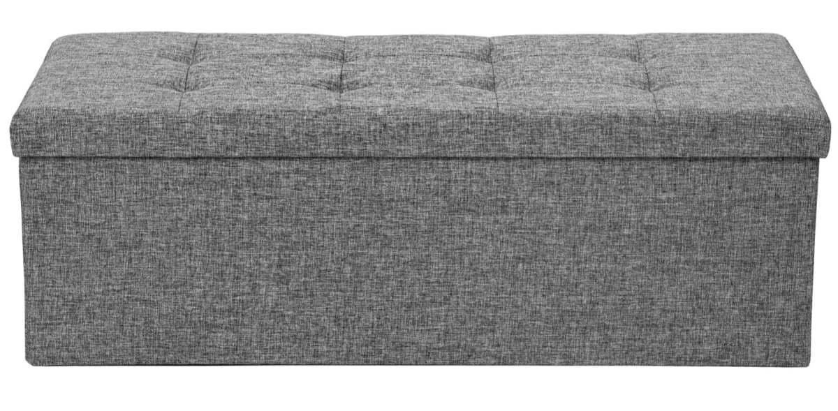 Tectake Banco-arcón plegable con compartimiento de almacenaje rectangular de Leroy Merlin