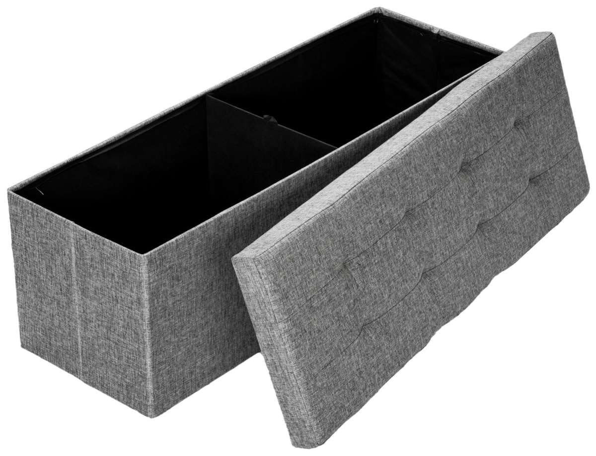 Tectake Banco-arcón plegable con compartimiento de almacenaje rectangular de Leroy Merlin