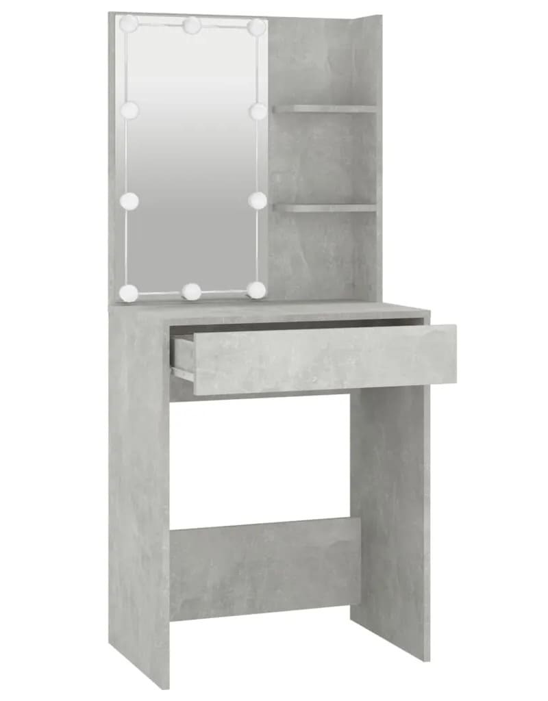 El tocador con LED de color gris hormigón vidaXL de Leroy Merlin