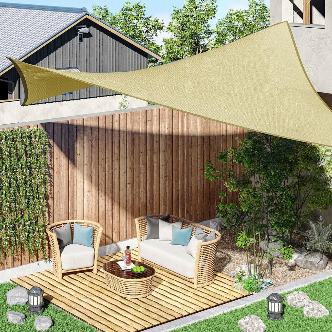 Toldo vela rectangular Outsunny