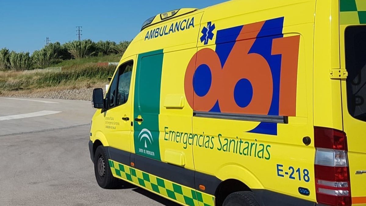 Una ambulancia en una foto de archivo
