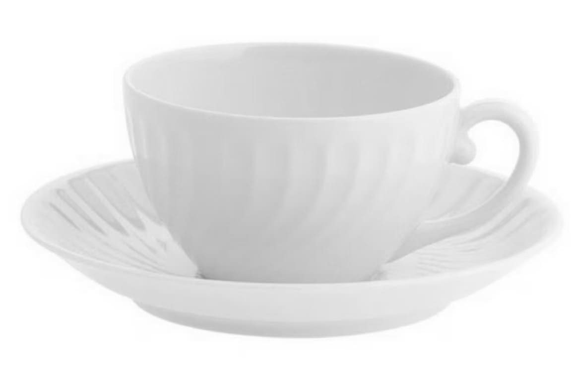 Taza de desayuno con platillo Sagres