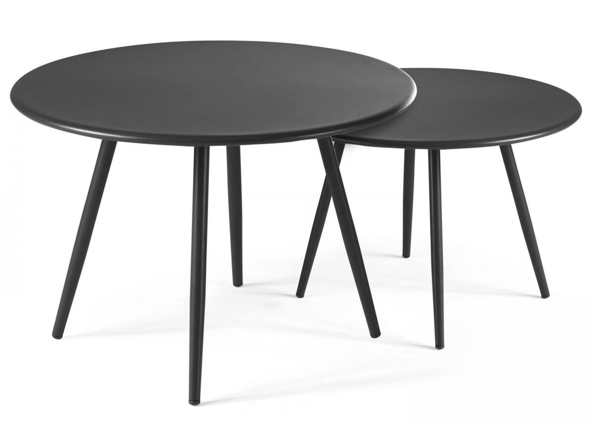 Lote de 2 mesas bajas de jardín PALABAS